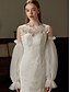 baratos Luvas de Casamento-Luvas de Renda até o Cotovelo Estilo Elegante  Clássico Com Cor Pura Luva de Casamento  Festa