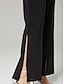 voordelige Mama&amp;#39;s jumpsuits-Jumpsuits Bruiloft Gast Elegante Formele Vloerlengte Korte Mouw Off Schouder Herfst Bruiloft Gast Chiffon met Rimpels
