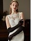 economico Guanti sposa-Guanti in pizzo lunghezza polso stile elegante  classico con colore puro guanto da matrimonio  festa