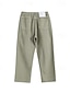 billige Herre Elite Bukser-Herre Chino bukser Knapper Lomme Rett ben Helfarge Full lengde utendørs Feriereise Avslappet Elegant Ferie Lys kaki Svart Mikroelastisk