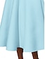 economico Abiti da festa-Per donna Vestito maxi Vestito svasato Essenziale Informale Da mare Giornaliero Standard Liscio Manica a 3/4 Stondata Nero Bianco Rosa Blu Estate