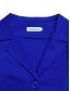 abordables Robe Simple-Femme Robe mi-longue Robe chemise Robe Trapèze Elégant Grande occasion Travail Standard Plein Demi Manches Col de Chemise Rouge Bleu Roi Abricot Eté