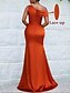 cheap Bridesmaid Dresses-A-Line Bridesmaid Dress One Shoulder Sleeveless Elegant Floor Length Chiffon with Split Front