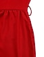 abordables Robe Simple-Femme Robe mi-longue Robe chemise Robe Trapèze Elégant Grande occasion Travail Standard Plein Demi Manches Col de Chemise Rouge Bleu Roi Abricot Eté
