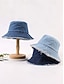 billige Damehatter-kvinners uformelle denim bøttehatt – frynsete kant, myk og komfortabel, stilig sommerlue for daglig bruk, strand og utendørsaktiviteter