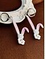 economico Orecchino da donna-orecchini da donna a forma di coniglietto pasquale 3D - grazioso design a forma di coniglietto con orecchie rosa e dettagli in diamanti, cerchio in argento sterling, gioielli divertenti e giocosi per Pasqua, abbigliamento casual ed eventi primaverili