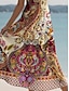tanie Sukienki boho-Damskie Sukienka maxi Codzienne sukienki Sukienka A line Urlop Zabytkowe Etniczne Codzienny Regularny Graficzny Zabytkowe Artystyczny Bez rękawów W serek Rumiany róż Niebieski Fioletowy Zielony Lato