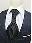 abordables Cravates et nœuds papillon pour hommes-cravates à motifs cachemire pour hommes – tissu élégant semblable à de la soie avec sangle réglable, idéales pour les occasions formelles et décontractées