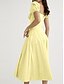 abordables Vestidos de Graduación-Mujer Vestido Midi Vestido corsé Vestido de lechera Vestido con hombros descubiertos Vestido con mangas abullonadas Vacaciones Vacaciones Casual Diario Ajuste regular Graphic Manga Corta Hombros