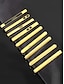 voordelige Heren dassen en vlinderdassen-elegante gouden stropdasclip voor heren – strak design met zwarte inleg, perfect voor zakelijke, formele evenementen en bruiloften