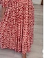 preiswerte Ausgefallene Kleider-Damen Langes Kleid Maxikleid Freizeitkleid Boho Chic Kleider Boho-Kleid Elegant Bohemien Stilvoll Urlaub Lässig Täglich Normale Passform Grafik Kurzarm V Ausschnitt Rote Marineblau Blau Grün Sommer
