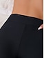 billiga Bikiniunderdelar-Dam Badkläder Stretchiga boxershorts Baddräkt Hög midja Semester Standkläder Ensfärgat Ärmlös Baddräkter
