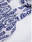 preiswerte Ausgefallene Kleider-Damen Maxidress Casual kleid A Linie Kleid skims dress Boho-Kleid Böhmen Stilvoll Ethnisch Urlaub Täglich Regular Fit Blumen Ärmellos Gurt Blau Sommer