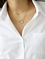 voordelige Dames eenvoudige tops-Dames Overhemd Effen Dagelijks Stijlvol Basic Lange mouw Overhemdkraag Normale tops Werk Dagelijks Feestdagen Knop Zak Wit Lente Herfst