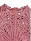 billige Simpel kjole-Dame Maxi Kjole A-linje Kjole Ensfarvet Fit And Flare Kjole Elegant Formelt Formelt Bryllup Gæst Cocktail Party Regulær Pasform Grafisk Kort Ærme Rund Hals Blush Pink Sort Hvid Pink Sommer