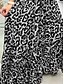 voordelige Vakantiejurken-Dames Maxi-jurk Casual jurk Maxi-jurk Stijlvol Sexy Casual Vakantie Casual Dagelijks Normale pasvorm Luipaard Mouwloos V-hals Rood blauw Grijs Zomer Lente