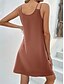 ieftine Rochie simplă-Woman&#039;s Mini Dress T Shirt Dress Tee Dress Shift Dress Slip Dress Casual Vacation Casual Daily Regular Fit Graphic Sleeveless V Neck Negru Roz Roz prăfuit Violet deschis Vară