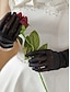 baratos Luvas-Luvas de Renda Comprimento do Punho Estilo Elegante  Clássico Com Cor Pura Luva de Casamento  Festa