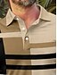 abordables Hauts-Homme T-shirt POLO Kaki Manche Courte Top Tenue de golf Vêtements Tenues Porter des vêtements