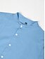 abordables chemises décontractées pour hommes-Homme Chemise Chemise Lin Chemise Col Cubain Chemise à col officier Chemisette Chemise d&#039;été Tenues de plage Plein Vacances Curise Noir Blanche Bleu Vert Manche Courte Col Eté Vêtement Tenue