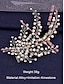 preiswerte Hochzeit ACC-Haarschmuck für Bräute aus Kristall-Strass – elegantes Kopfstück mit Blumen- und Blätterdesign für Damen – perfekt für Hochzeiten, Partys und besondere Anlässe