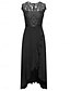 billige Simpel kjole-Kvinders Uddannelses Kjole Maxi Kjole Enkelt Farvet Prom Kjole A Line Kjole Fit And Flare Kjole Elegant Formelt Semi Bryllup Gæst Forlovelses Cocktail Fest Grafisk Uden Ærmer V Hals