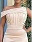 cheap Bridesmaid Dresses-A-Line Bridesmaid Dress One Shoulder Sleeveless Elegant Floor Length Chiffon with Split Front