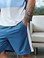 economico Set di magliette stampate da uomo-Per uomo A righe 2 pezzi Set di magliette Top estivi Manica Corta Pantaloni corti Girocollo Canotta sportiva Casual All'aperto Sport Quotidiano Stampa 3D Estate Rosso rubino Giallo Rosso
