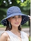 billiga Kvinnors hattar-virkad bohemisk solhatt för kvinnor med 3d blomdekor - vikbar, lätt och andas, perfekt för sommar, strand och utomhusaktiviteter