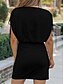 ieftine Rochie simplă-Rochie Mini pentru Femei Rochie Tip T Rochie Tip Tee Rochie în Formă de A Culoare Uniformă Casual Vacanță Casual Zilnic Potrivire Regulatorie Grafic Mâneci Scurte Gât Rotund Negru Roșu Albastru
