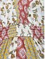 cheap Vacation Jumpsuit-Women&#039;s Normal Jumpsuit Holiday Floral 3/4 Length Sleeve V Neck High Waist Vacation Daily Regular Fit Yellow Summer