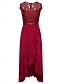 billige Simpel kjole-Kvinders Uddannelses Kjole Maxi Kjole Enkelt Farvet Prom Kjole A Line Kjole Fit And Flare Kjole Elegant Formelt Semi Bryllup Gæst Forlovelses Cocktail Fest Grafisk Uden Ærmer V Hals