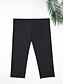 billiga Bikiniunderdelar-Dam Badkläder Stretchiga boxershorts Baddräkt Hög midja Semester Standkläder Ensfärgat Ärmlös Baddräkter