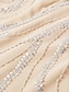 preiswerte Mit Jacke-Zweiteiler Eng anliegend Brautmutterkleid kleid hochzeitsgast Elegant Strahlend &amp; Funkelnd V Ausschnitt Knöchellänge Chiffon Pailletten Langarm mit Paillette 2025