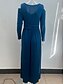 preiswerte Weißes Kleid-Damen Midi Kleid Korsett Kleid Sommerkleid Einfarbig Off The Shoulder Kleid Urlaub Freizeit Alltag Reguläre Passform Einfarbig Langarm V-Ausschnitt Schwarz Pink Rot Blau Sommer