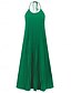 economico Abiti da vacanza-Per donna Vestito maxi Abito casual Vestito svasato Abito sottoveste Essenziale Informale Da mare Informale Giornaliero Standard Liscio Senza maniche Con bretelline Nero Rosso Fucsia Arancione Estate