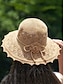 billiga Kvinnors hattar-virkad bohemisk solhatt för kvinnor med 3d blomdekor - vikbar, lätt och andas, perfekt för sommar, strand och utomhusaktiviteter