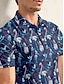 abordables Hauts-Homme T-shirt POLO Bleu de minuit Manche Courte Top Tenue de golf Vêtements Tenues Porter des vêtements
