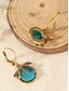 abordables Pendiente de mujer-Pendientes colgantes de libélula Intage para mujer: pendientes bohemios chapados en oro con cuentas de vidrio azul, joyas inspiradas en la naturaleza para ocasiones informales, fiestas y regalos.