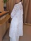 cheap Lace Tops-Women&#039;s Shirt Lace Shirt Blouse Plain Modern Casual Long Sleeve Shirt Collar Long Tops Daily Holiday Going out Lace White Summer