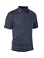 preiswerte Klassisches Poloshirt für Herren-Herren Polo Strick-Polopullover Geschäft Lässig Revers Kurzarm Formell Farbblock Knöpfe Sommer Marineblau Braun Armeegrün Dunkelgray Polo