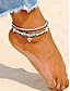 abordables Pulsera de mujer-Tobillera con dije de estrella de mar y tortuga estilo bohemio: pulsera de tobillo con capas de cuentas hecha a mano, joyería de surfista de playa para mujeres y niñas, accesorio para pies para las vacaciones de verano