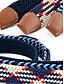 cheap Men&#039;s Belts-Men&#039;s Braided Elastic Stretch Belt – Multicolor Woven Design with Leather Tip &amp; Metal Buckle, Casual &amp; Golf Style, Adjustable Fit for Jeans &amp; Trousers, Perfect for Sports &amp; Everyday Wear