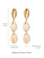 abordables Pendiente de mujer-&quot;Aretes colgantes con forma de cola de sirena: aretes colgantes inspirados en el océano con detalles de perlas, joyas elegantes y livianas para mujeres, perfectas para atuendos de playa, verano y vacaciones&quot;