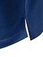 cheap Men&#039;s Elite Polo-Men&#039;s Polo Knit Polo Sweater Formal Work Turndown Short Sleeve Floral Buttons Printing Spring Denim Blue White Navy Blue Green Khaki Light Blue Polo