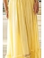 preiswerte Weiße Freizeitkleider-Damen Midikleid Weißes Kleid Unterkleid Mode Abschlussfeier Date Ausgehen Normale Passform Einfach Ärmellos Spaghettiträger Weiß Gelb Sommer