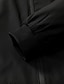 abordables Vêtements d&#039;extérieur élites pour hommes-Homme Veste Légère Entraînement Extérieur Coupe-vent Zip Up Avec Poches Printemps Automne Couleur Unie Élégant Vacances Col montant Noir Rouge foncé bleu marine Kaki Veste
