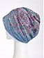 זול כובעי נשים-כובע כפה קל משקל נושם לנשים - כובע מרושל בהדפס פרחוני, כיסוי ראש אלסטי רך, יכול לשמש כגמלון צוואר ללבוש קז'ואל, חוצות וכימותרפיה