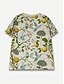 billiga Djur tee-Dam T-shirt Summer Tops Grafisk Fågel Klassisk Ledigt Kortärmad Rund hals Crop Tops Dagligen Helgen Mönster Regnbåge Sommar Vår Höst