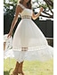abordables Robes de Diplôme-Femmes Robe Midi Robe Blanche Robe de remise des diplômes Élégant Mode Moderne Vacances Anniversaire Sortir Coupe régulière Uni Sans manches Col en U Blanche Été